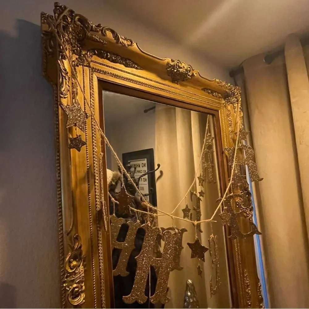 ♥️ Wall Mirror, Antique Ornate Giltwood Mirror
